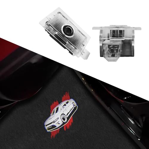 2PCS Door Lights Logo Car Accessories Led Compatible for Charger 2006-Present Projector Ghost Shadow Puddle Courtesy Step Lights (Side) by BuJinZeTui - Used condition - US$21.03