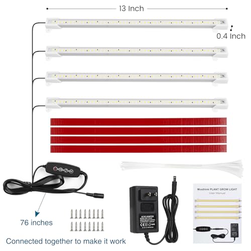 Image of Mosthink Grow Lights Full Spectrum LED Light Strip for Indoor Plants