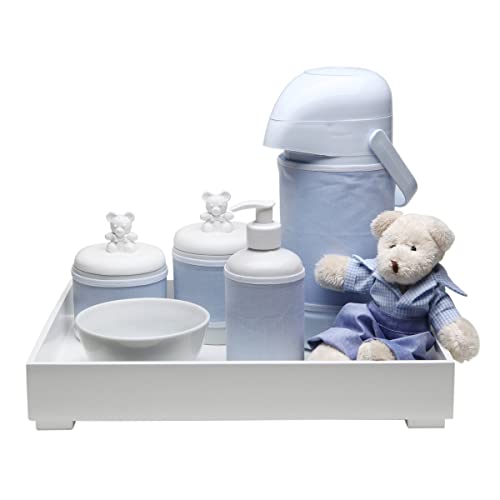 Kit Higiene Toys Urso, Potinho de Mel, Azul