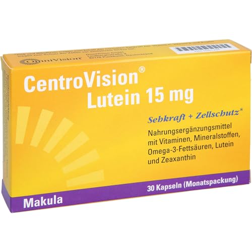 CentroVision Lutein 15 mg – Zur Erhaltung der normalen Sehkraft, Nahrungsergänzungsmittel mit Vitamin C, Vitamin E, Vitamin B2, Zink… – Ansicht 5