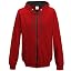 Red With Black Zip Hoodie
