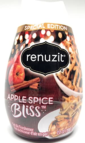 Renuzit Apple Spice Bliss Gel Air Freshener, 7 ounces Pack of 6