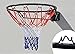Wall-Mounted Basketball Rim Mini Basketball Hoop, Indoor and Outdoor Children's Basketball Hoop, Easy to Install Without Punching(Black)