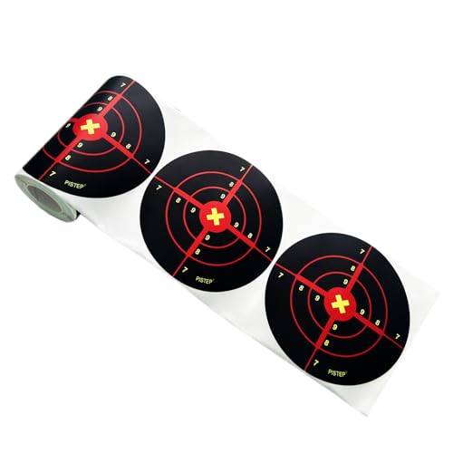 splatter shooting targets 6 inch reactive paper target stickers 100 self adhesive target roll for bb gun pellet gun airsoft rifle indoor and outdoor shooting range