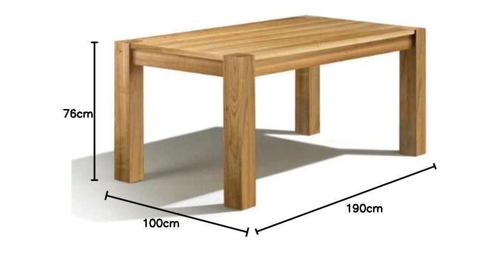 Arica Tavolo da Pranzo, in Legno di ciliegio, Estrazione: 90 cm