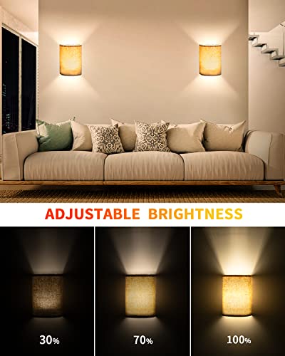 Dexnump Battery Operated Wall Sconces Set Of Two, 16 Rgb Colors Rechargeable Wall Lights With Remote Control, Wireless Sconces Wall Lighting Wall Lamp For Bedroom Living Room Hallway (Usb Charged) #TOP6