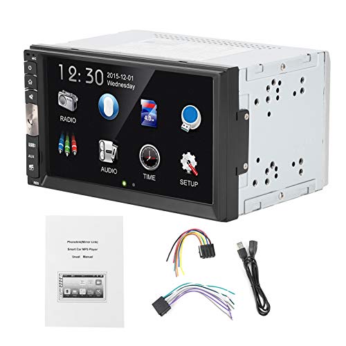 Reproductor de automóvil MP5 para automóvil Brilluxa, Radio táctil de 7 Pulgadas Multimedia Multimedia Compatible con Tarjeta de Memoria USB Bluetooth, 2Din Reemplazo del de