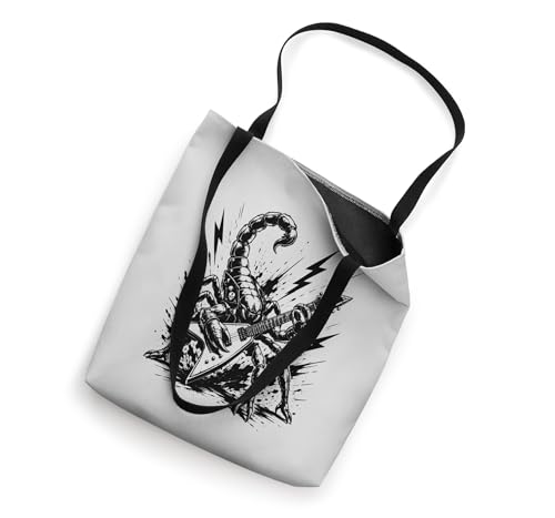 Wild Scorpion Electric Guitar Heavy Metal Rock Tote Bag