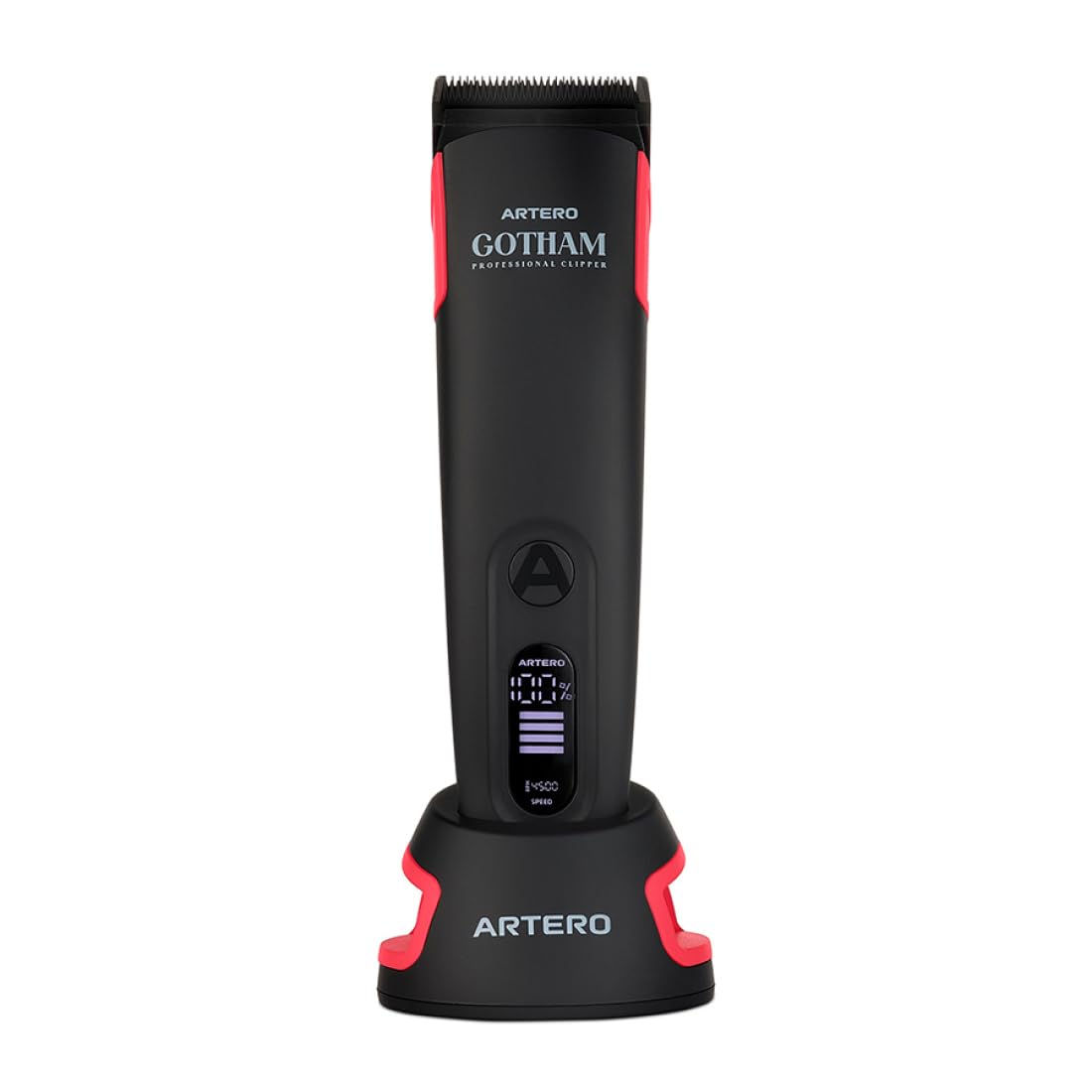 Artero Gotham. Máquina profesional de corte inalámbrica. 4 horas de bateria. USB-C. Incluye 8 recalces, aceite y cepillo de limpieza. 2 velocidades y cuchilla ajustable 5 en 1. (Negro)