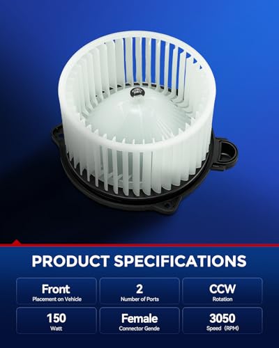 Image of KAX AC Blower Motor Compatible with Toyota Yaris 2007-2012, Scion xD 2008-2014 - HVAC Heater Blower Motor Replaces# 700235,75841