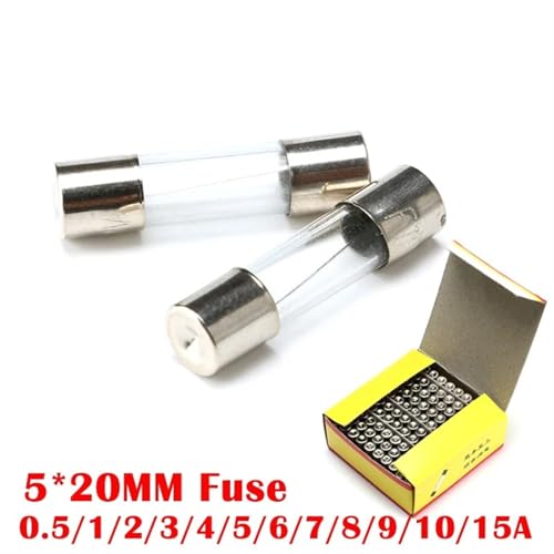 Kit de fusibles en verre 2A 5x20mm pour la protection des circuits