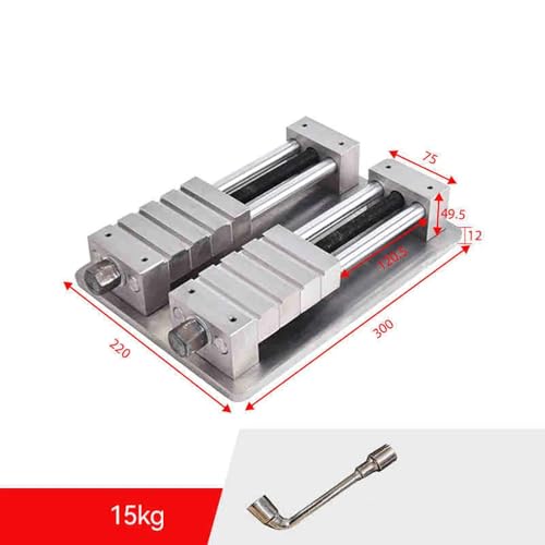 High Precision Bench Vise, CNC Copper Fixture Clamp Multi-station Flat Pliers for Machining Center Tooling and Molds (Two Rows)