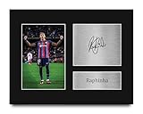 HWC Trading Raphinha Barcelona Gifts Printed Signed Autograph Picture for Soccer Fans and Supporters - US Letter Size