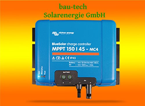 Victron Charge Controller Blues OLAR MPPT 150/85 150VOLT 85AMPER MC4 Connector of Tech Solar Energy GmbH