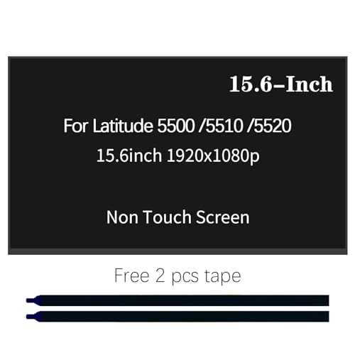 LCD Screen Replacement for Dell Latitude 5500 5501 5510 5520, FHD 1920X1080P 30Pin Non-Touch IPS LED Display