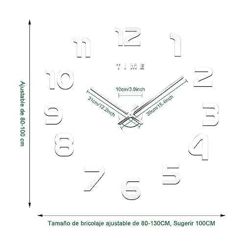 Mejores comprativas On-line Reloj de pared 3d los más recomendados. 5 Imagen adicional