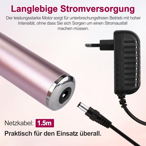 Hornhautentferner Elektrisch, Foot Glow Hornhaut Entferner mit 60er Ersatzpad, Hornhautentferner Elektrisch Testsieger Einstellbare Geschwindigkeit 36W für Tote Haut Rissige