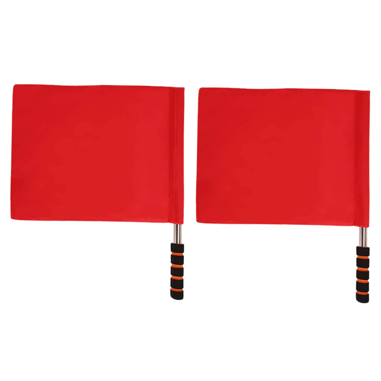 Yardwe Flags Set 2pcs Handheld Soccer Flags for Football Basketball Field Sports