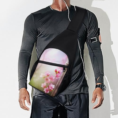 Mochila Bandolera Spring Flower para Senderismo Casual miniatura 7