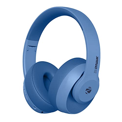 Image of ZEBRONICS Zeb-Dynamic Wireless Headphone with 34 hrs. of Playback (Blue)