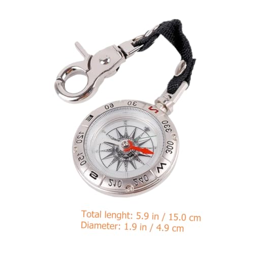Brújula de Bolsillo Retro Ligera con Cordón para Camping miniatura 2