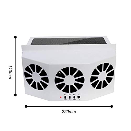blue--net Solar Powered Car Window Windshield Auto Air Vent Fan Cooling Fan Ventilation Fan, Auto Ventilator System Exhaust Fan Vehicle Radiator Vent