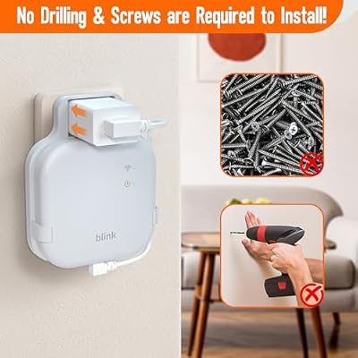 256GB Micro SD Card for Local Video Storage & Outlet Wall Mount for All-New Blink Sync Module XR with Reader, Short Cable Save Space, Mount Bracket for Blink Outdoor Indoor Security System (White)