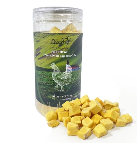 Freeze-Dried Egg Yolk Training Raw Single Ingredient Cat Treats, Solve Pet's Picky Eating Problem(Egg Yolk)