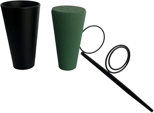 Miniatura 5 de Nuevo diseño de metal tumba jarrón flor titular en cementerio suelo florero tumbas decoración con espuma floral