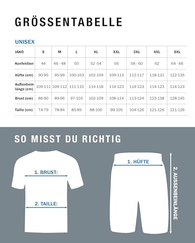 JAKO Unisex Polyesteranzug Iconic, anthra light/mintgrün/soft grey, 4XL – Ansicht 6