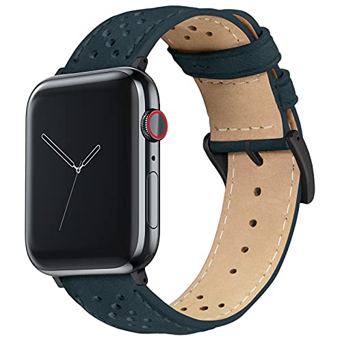 Image of BARTON WATCH BANDS - Horween Leather Watch Bands Compatible with Apple Watch Models - 1, 2, 3, 4, 5, 6, 7, 8, 9, 10, SE, Ultra & Ultra 2