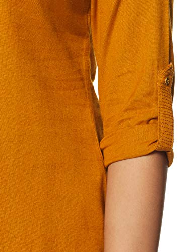 Image of W for Woman Women's Straight Kurta (19FEW11542-211549 Yellow 12)