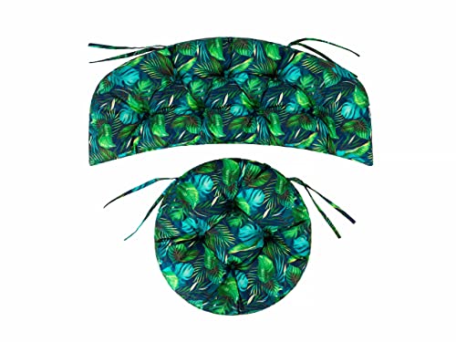 Set di cuscini per salottino in rattan, cuscini