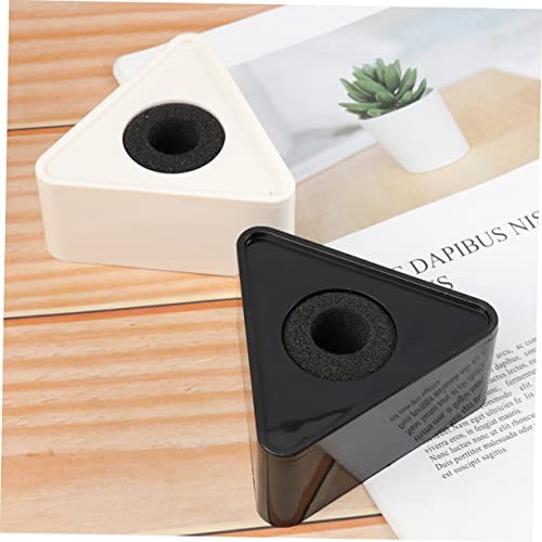 Operitacx Microfone Portátil Microfone Branco Suporte De Microfone Branco 2 Pçs Microfone Abs Logoti