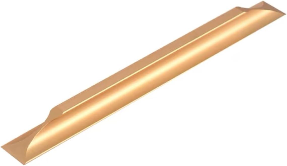 Self Adhesive Door Pull Handles,Kitchen Drawer Handle,Cabinet Knobs,Self Stick No-Drill Aluminium Alloy Stick on Door Handle,for Kitchen Bathroom Wardrobe,with Double-Sided Tape (800mm(31.5in),Gold)