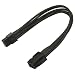 Produktbild Nanoxia 900100021 6-Pin PCI-E Verlängerungskabel, 30 cm, Schwarzer Einzelsleeve
