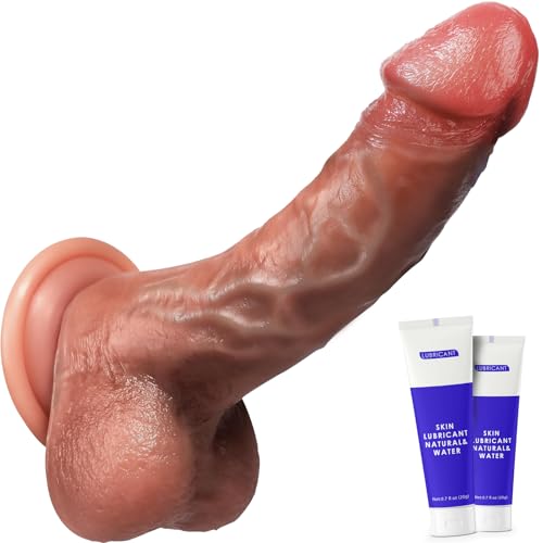 Govosaa 8 Realistic Dildo for Beginners Flesh Liquid Silicone Sex Toys
