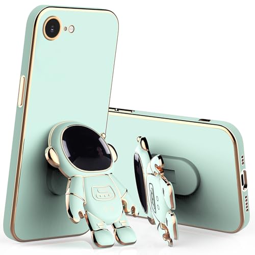 Coque iPhone 16 mignonne verte pour visionner des vidéos
