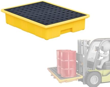 Modular Spill Containment Tray - Heavy-Duty Spill Pallet for Industrial Use, Various Sizes, Ideal for Chemical Spill Management, 130x68x30cm (51.2x26.8x11.8in)