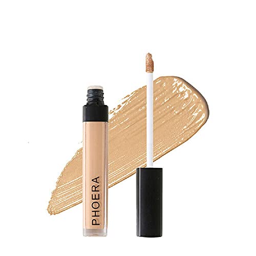 Phoera Corrector líquido para maquillaje, cobertura completa, 10 colores, vegano