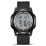 HANPOSH Mens Watches Digital Watches for Men Waterproof Wrist Watch Sports Watch with EL Backlight/Stopwatch/Alarm