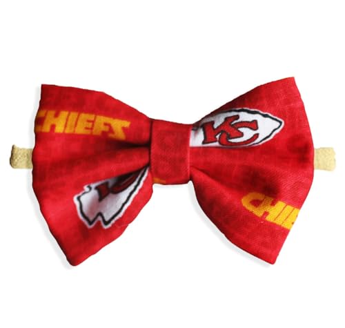 Image of Kansas City Newborn Baby Girl to Toddler Nylon Headband Bow - Great For Babies To Toddlers