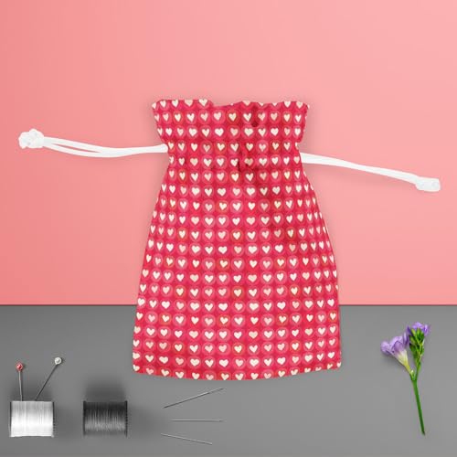 Image of ArtzFolio Hearts | Pouch Wrist Potli Bag | Bag for Weddings & Casual Parties
