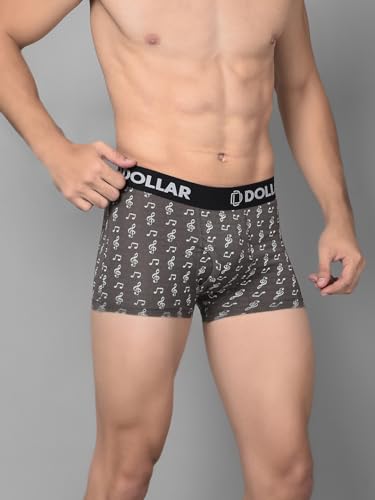 Image of Dollar Bigboss Men's Assorted Pack of 3 Cotton Trunk (Colour & Print May Vary)