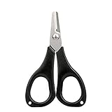 Booms Fishing S01 PEラインカッター 釣り 携帯ミ二ハサミ ブラック