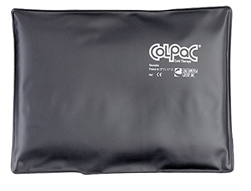 00-1552 Reusable Standard Black Urethane Cold Packs, 10" Length x 13.5" Width