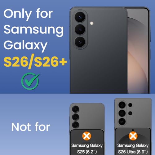 Image of Czartech Camera Lens Protector for Samsung Galaxy S26 / S26+ (Black) | Anti-Scratch, HD Clear Camera Tempered, Bubble-Free Glass, Easy Installation, 9H Hardness, Case-Friendly