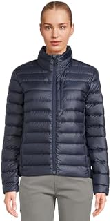 Marmot Damen Wm's Highlander Jacket, Leichte Daunenjacke, warme Winterjacke, wasserabweisende Steppjacke, winddichte Funktionsjacke, klein packbare Outdoorjacke, Arctic Navy, L