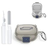 Custodia protettiva in TPU per Shokz OpenFit 2, design interruttore di collegamento, protezione a 360°. Include moschettone e penna di pulizia, ricarica wireless senza togliere la custodia