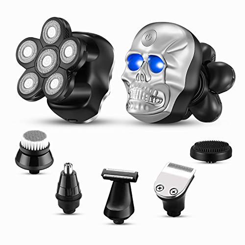 Roziapro Electric Razor for Men- Upgrade 6 in 1 Shavers- Bald Head Shaver- Shavers for Men- Multifunctional Electric Razor- Electric Shavers for Men- USB Rechargeable- Cordless Beard Trimmer